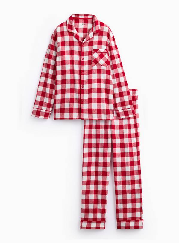 Matching Family Men's Christmas Red Buffalo Check Pyjamas L